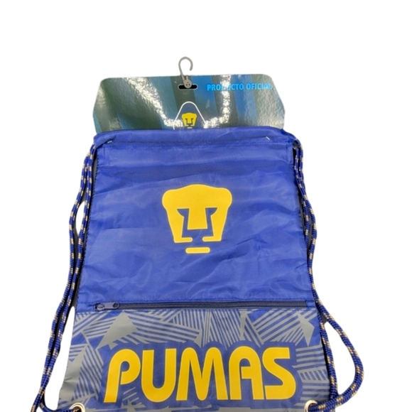 Pumas UNAM Official Drawstring Gym Soccer Cinch Bag - Picture 3 of 6